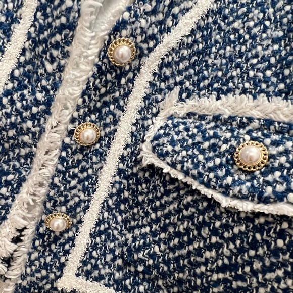 Aqua Tweed Jacket - Picture 3 of 5